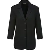 Goldner Baumwollblazer mit Reverskragen in schwarz | Gr.: 50