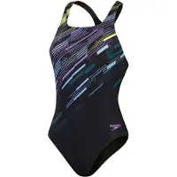 Speedo Damen Schwimmanzug DIGI PLMT MDLT AF BLACK/PURPLE