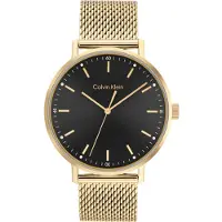 Calvin Klein Nur Zeit Maschenband Gold Kollektion Timeless - mann