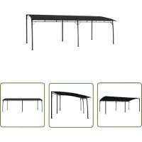 The Living Store Garten-Sonnenschutz 6x3x2,55 m Anthrazit