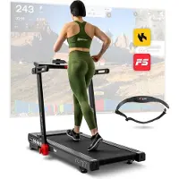 Hop-Sport Laufband für Zuhause Aspire HS-2500LB - elektrisches Laufband mit USB- und Bluetooth, bis 18km/h, bis 150 kg belastbar, Motor 3,0 HP