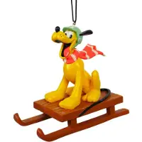 Disney 3D-Ornament Pluto Schlitten 11x5x10 cm Weihnachtsschmuck (multi)