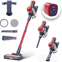 FlinQ Vacuum Cleaner V12 Pro – Kabelloser Stabstaubsauger – Beutelloser Staubsauger – Mit langlebigem Akku – Schnurlos und auch als Handstaubsauger nutzbar