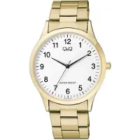 Q&Q Herrenuhr mit Edelstahlarmband, goldfarben