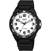 Q&Q Herren Armbanduhr Analog Quarz 43 mm Gehäusedurchmesser, 10 ATM, Superluminova, VS44J001Y