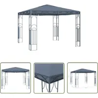 The Living Store Pavillon 300 x 300 cm Anthrazit