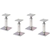 Alberts Pfostenträger 4er Set Pfostenanker höhenverstellbar 150 - 190 mm feuerverzinkt