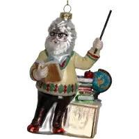 HD Collection Ornament Weihnachtskugel Lehrer Glas Multi 13,3 cm (multi)