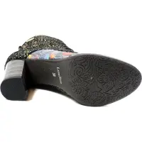 LAURA VITA Schnürstiefelette in schwarz | Gr.: 39