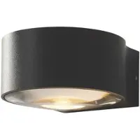 Artdelight Anthrazit Wandscheinwerfer Hudson 11cm - schwarz