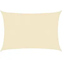 vidaXL Sonnensegel 160 g/m² Creme 3x5 m HDPE