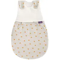 Träumeland Babyschlafsack TRÄUMELAND "Außenschlafsack LIEBMICH, Design Sternentraum blau", Baby, Gr. 80/86, gelb, Bezug: 100% Baumwolle. Füllung: 70% Polyester, 30% Lyocell (TENCELTM), Schlafsäcke Babyschlafsack