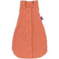 Träumeland Babyschlafsack TRÄUMELAND "Sommerschlafsack LIEBMICH Baumwollmusselin, in den Größen 60-110", Baby, Gr. L: 70cm, orange (aprikose), Bezug: 100% Baumwolle, Schlafsäcke Babyschlafsack