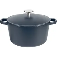 GSW Gusseisen-Kochtopf Durchmesser 21 cm blau