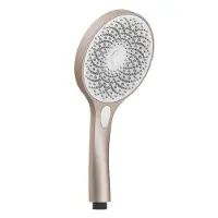 Schutte Handbrause CAPRI, Duschkopf mit Samtstrahltechnologie, Duschbrause mit 3 Strahlarten, Regendusche Rosé matt/Weiß