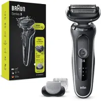 Braun Elektrischer Rasierer - Series 5 - 51-W1600s + BodyGroomer Aufsatz - schwarz & weiß