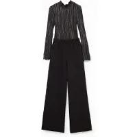 Desigual Jumpsuit Loira 24WWPW34 Schwarz Regular Fit