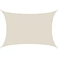 AMANKA UPF50+ UV Sonnensegel 3x5 Polyester Rechteck Wasserabweisend Garten Balkon Beige