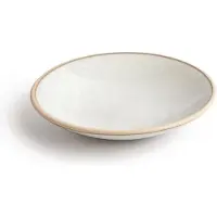 Olympia Canvas flache Schale weiß 20cm