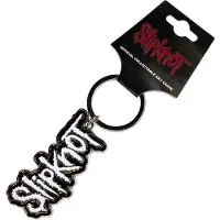 Slipknot White Logo Black Border Schlüsselanhänger