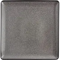 Olympia 4 Stück Mineral viereckige Teller 26,5cm. Saubere, rechte Linien für eine ansprechende