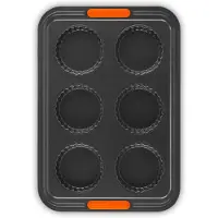 Le Creuset 6er Antihaft-Törtchenformen Muffinförmchen Backzubehör – 38,7x26,9x3,35 cm