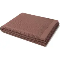 Yumeko Decke Baumwolle 150x210 Braun - Eco, Bio & Fairtrade