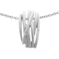 Orphelia Damen-Kette aus 925er Sterlingsilber mit Anhänger – Silber ZH-6038