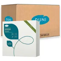 Duni Serviet Bio Dunisoft Airlaid L40xB40cm hvid,6 pk x 60 stk/krt