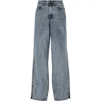 Urban Classics stylische Damen Jeans Taschen Oversize mit Baumwolle Blau