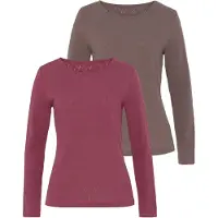 Vivance Langarmshirt in beere, taupe | Gr.: 36-38