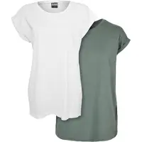 Urban Classics Ladies Extended Shoulder Tee 2-Pack
