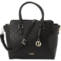 L.credi Handtasche Umhängetasche Filiberta Handle Bag Black schwarz