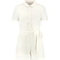 Shiwi Ladies Freya Slub Jumpsuit Light Kit White Größe: XL | Playsuits Outlet | Damen | Weiß