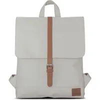 OEM Mia Stadtrucksack Grau-Braun mit Magnetverschluss und versteckten Fächern, 13-Zoll-Laptopfach
