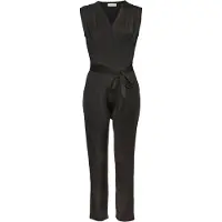 LASCANA Overall schwarz Gr. 34 für Damen. V-Ausschnitt und Bindeband. Figurumspielend