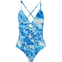 Shiwi Ladies Rowy Swimsuit Greek Scenery Blue Greek Scenery Größe: 40 | Badeanzüge Outlet | Damen | Blau