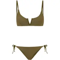 Shiwi Ladies Leah Bikini Set Cyprus Structure Forest Green Cyprus Größe: 42 | Bikinis Outlet | Damen | Grün