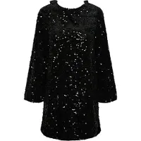 Pieces Pckam Pailletten Minikleid | Schwarz | S