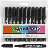 Creativ Company stifte Linienstärke 5 mm schwarz 12 Stück