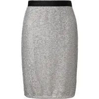 Comma casual identity Rock Damen silber, 36 697240-0001-00360