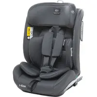 4Baby Kindersitz ISOFIX 9-36kg Go-Fix I-Size, Komfort bis 12 Jahre, Graphite