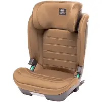 4Baby | Kindersitz - Kindersitz ab 3 jahren - ISOFIX, i-Size, 15-36kg, 105-150 cm, verstellbare Kopfstütze, Montage vorwärts - Mokka - App-Fix