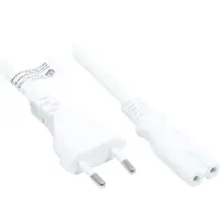 GOOD CONNECTIONS Euro-Netzkabel an C7/Euro 8 Bu. weiß 10m