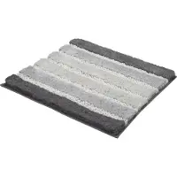 Kleine wolke Badematte "Phoenix", rutschhemmend beschichtet, fußbodenheizungsgeeignet, Badteppich, gestreift, Hoch-Tief Effekt, waschbar