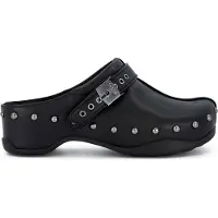 Scholl Clog Pescura Phoebe Leather Damen Black-Schuhgröße 38