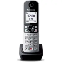 Panasonic KX-TGA685EXB, DECT-Telefon, Kabelloses Mobilteil, Freisprecheinrichtung, Anrufer-Identifikation, Schwarz