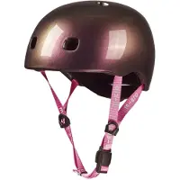 Micro mobility Kinderhelm Fahrrad Tretroller Deluxe Neochrome Pink mit LED-Licht