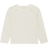 Minymo Longsleeve MIT-shirt LS Jaquard in Weiß | Gr.: 140