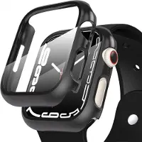 Tech-Protect Apple Watch 7 Bildschirmrahmen, Schwarz, 45 mm